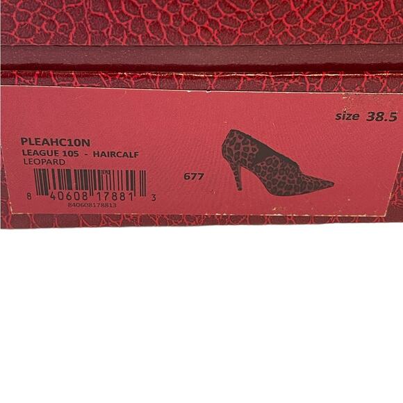 New NWT Tamara Mellon League Leopard Pumps Heels Size 38.5 - Picture 8 of 9